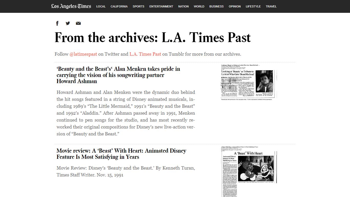 From the archives: L.A. Times Past - Documents - Los ...